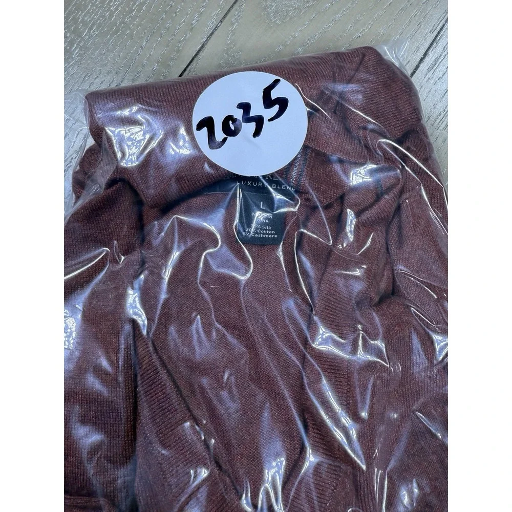 Banana Republic Sweater Mens Large Brown‎ V-Neck Old Money Classic
